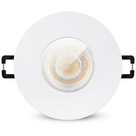 LED Einbaustrahler IP65 warmweiß GU10 2W 230V Einbauspot in matt weiß