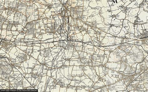 Historic Ordnance Survey Map of West Drayton, 1897-1909