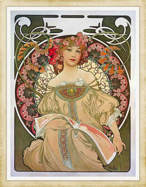 Alphonse Mucha Vintage Art Nouveau Print Champenois Etsy