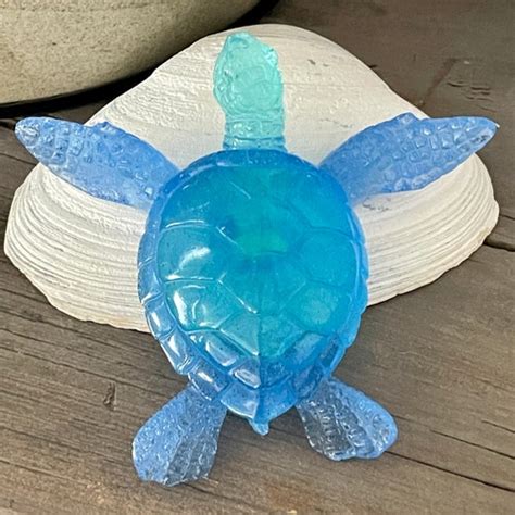 Sea Turtle Figurine Etsy