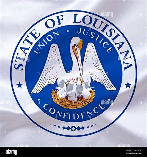 USA, The coat of arms of Louisiana, state of the Stock Photo - Alamy