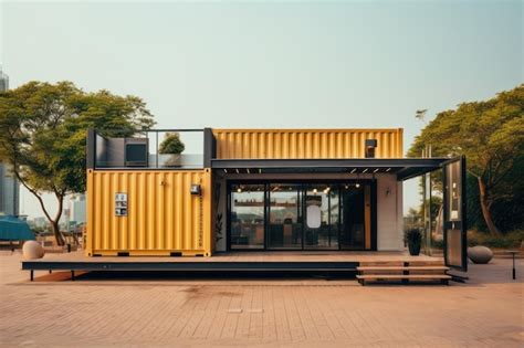 Premium Ai Image Aesthetic Sustainability Embrace Container House An