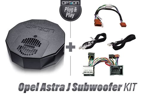 Opel Astra J Subwoofer Komplettset Plug Play Aktivwoofer OPTION