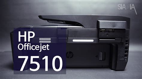 Hp Officejet 7510 Unboxing Setting Youtube