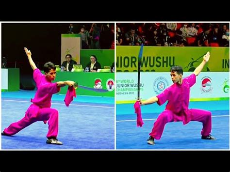 Wangthoi Thangjam Daoshu 8 54 Score In D 8th World Junior Wushu