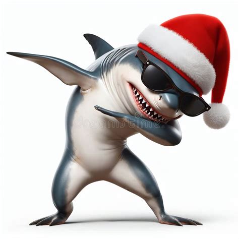 Shark Santa Hat Stock Illustrations – 106 Shark Santa Hat Stock ...