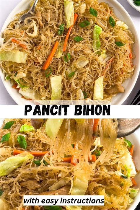 Authentic Pancit Bihon Pancit Bihon Recipe Pancit Recipe Easy