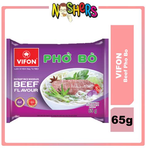 Noshers Vifon Instant Rice Noodles Beef Flavour Noodles Soup Pho Bo G