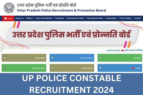 UP Police Constable Recruitment 2024 Notification Pdf Uppbpb Gov In