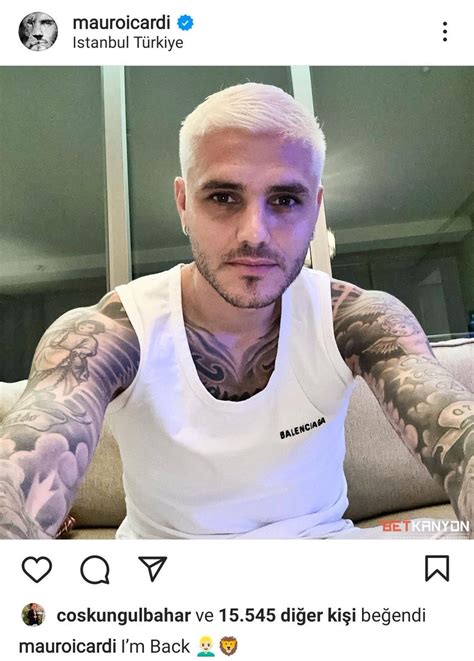 Gala Fans on Twitter Mauro Icardi sarı saçlı haline geri döndü