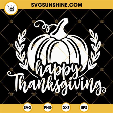 Pumpkin Happy Thanksgiving SVG, Pumpkin SVG, Fall SVG, Thanksgiving SVG