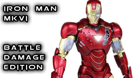 S H Figuarts Iron Man Mark Vi Battle Damage Edition Action Figure Review Youtube