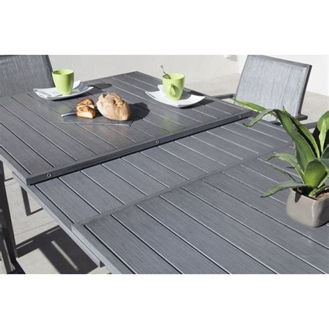 Table De Jardin Extensible Lupin En Aluminium Gris X Cm