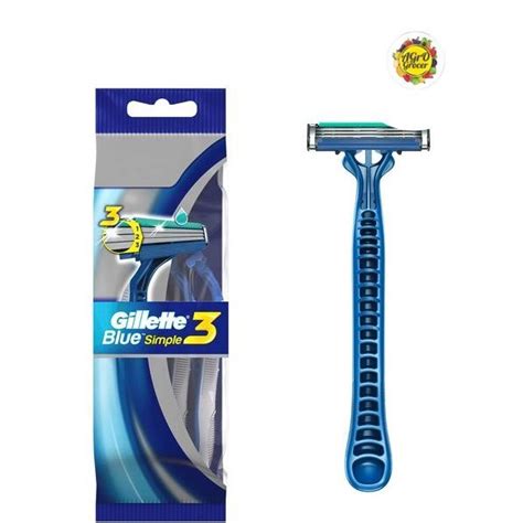 Gillette Blue Simple 3 Razor | Shopee Malaysia