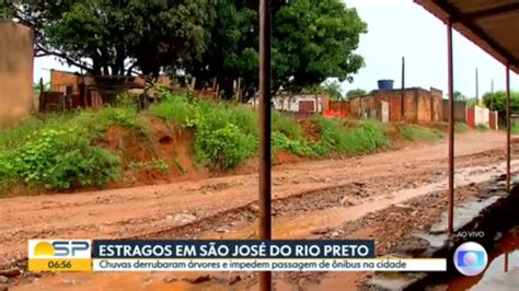 V Deo Chuva Causa Estragos Em Rio Preto Bom Dia Sp G