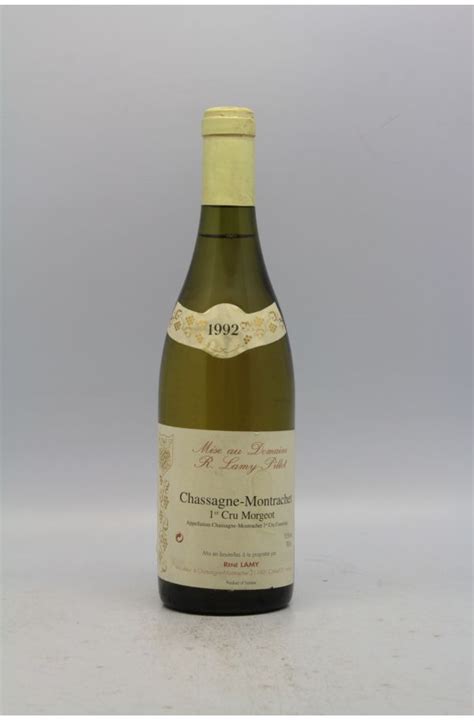 Lamy Pillot Chassagne Montrachet 1er Cru Morgeot 1992 Blanc