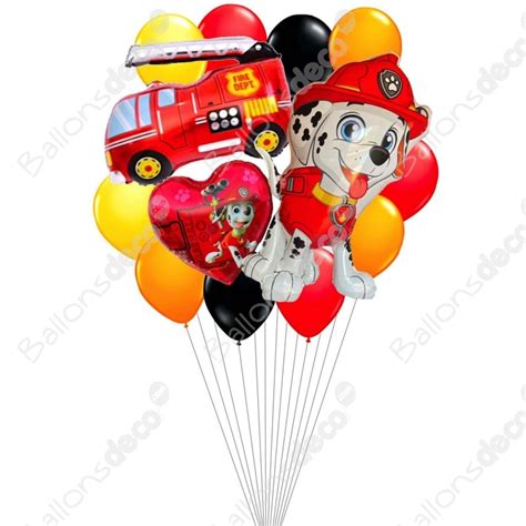 Ballons Marcus De La Pat Patrouille En Grappe Ballonsdeco