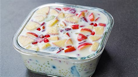 Fruits Sago Dessert Recipe Healthy Fruits Dessert Milk Sago Fruits