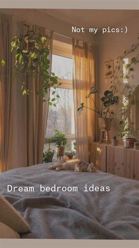 Dream bedroom ideas 🌻 | Dream room inspiration, Cozy room decor ...