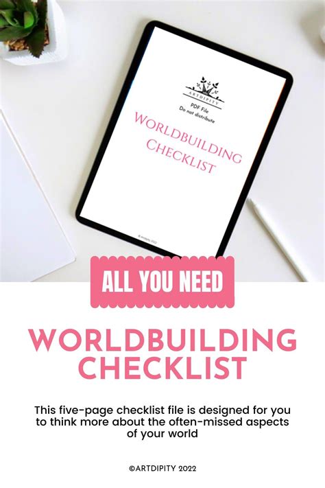 Worldbuilding Checklist For Artists Checklist Worldbuilding Know It All