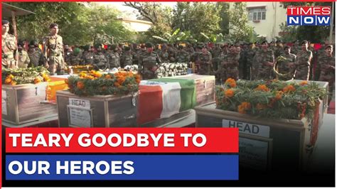 Indian Army And Police Pay Tributes To Five Soldiers Killed In Rajouri Encounter English News