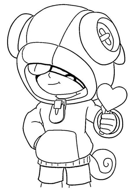 Funny Leon Brawl Stars Coloring Page Brawl Stars Leon Coloring Pages Hot Sex Picture