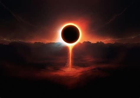 Fondos De Pantalla Obra De Arte Eclipse Solar Cielo 1920x1344