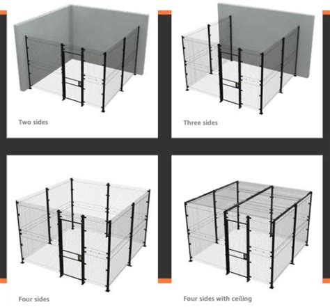 8 High Welded 8 Ga Wire Partition System Security Cages Security