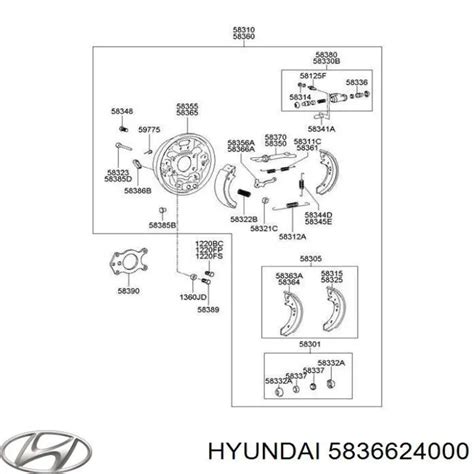 5836624000 HYUNDAI KIA Soporte Pinza De Freno Trasera