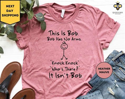 This Is Bob Bob Has No Arms Knock Knock Who Is It It Isn T Etsy