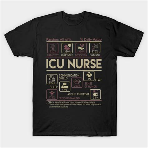 Icu Nurse T Shirt Multitasking Daily Value T Item Tee Nurse T