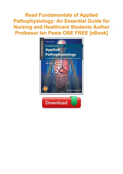 Read Fundamentals Of Applied Pathophysiology An Essential Guide For