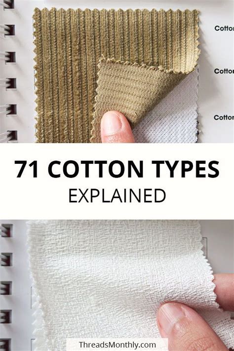 71 Types Of Cotton Fabric Their Uses 207 Example Photos Sewing