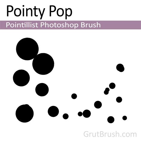 Pointy Pop - Dynamic Photoshop Brush - GrutBrushes.com