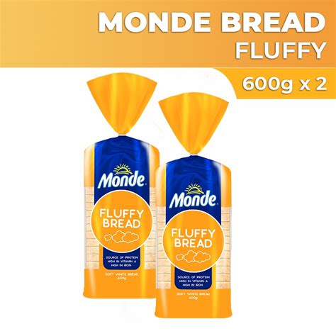 Monde Fluffy Bread 600g X 2 Shopee Philippines