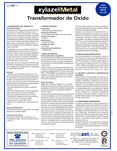 Transformador De Oxido