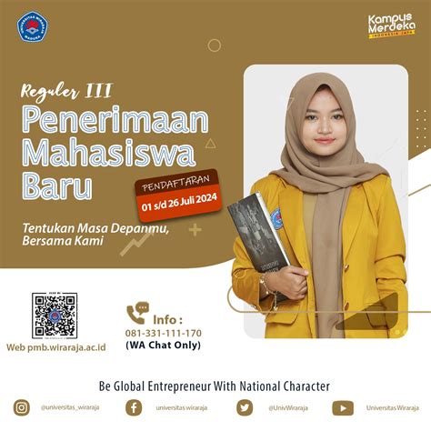 Penerimaan Mahasiswa Baru Jalur Reguler III Universitas Wiraraja Tahun