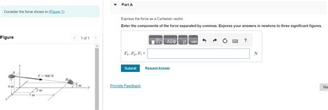 Solved Consider The Force Shown In Figure 1 Figure 1