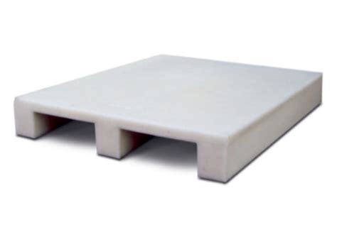 Seven Stallion White Roto Molded Plastic Pallet For Material Handling