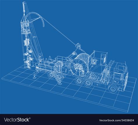 Oilfield coiled tubing equipment coiled tubing Vector Image