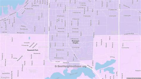 Muskegon Heights, MI Political Map – Democrat & Republican Areas in ...