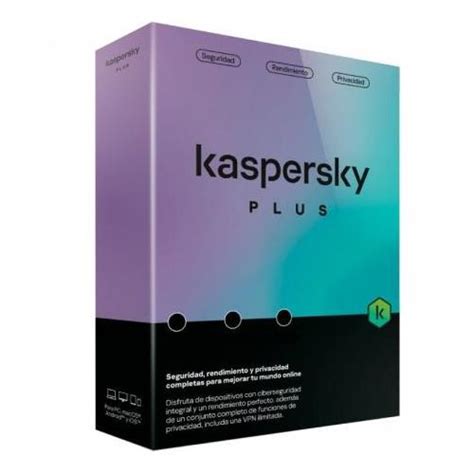 Antivirus Kaspersky Plus 1 Dispositivo 1 AÑo