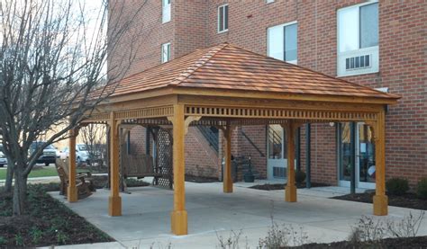 20 X 36 Cedar Hip Roof Pavilion Gazebo Joe S