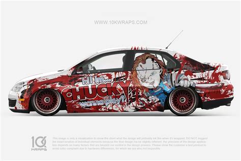 Chucky Car Wraps Series Made With Top 3M Vinyl 10KWRAPS