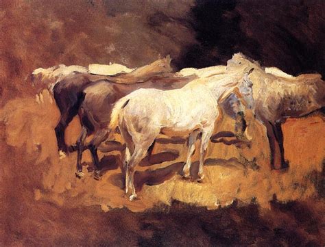 Reproduções De Pinturas Cavalos em Palma 1908 por John Singer Sargent