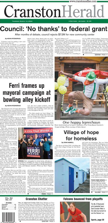 Cranston Herald March E Edition Cranston Herald