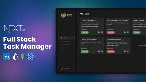 Build A Fullstack Task Manager Application Using Next Js React Prisma