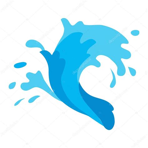 Water splashes vector set Stock Vector by ©adekvat 122564220