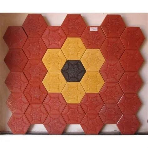 Concrete Outdoor Hexagonal Interlocking Paver Block Thickness Mm