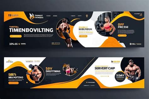 Gym Fitness Social Media Timeline P Gina De Portada Template Dise O